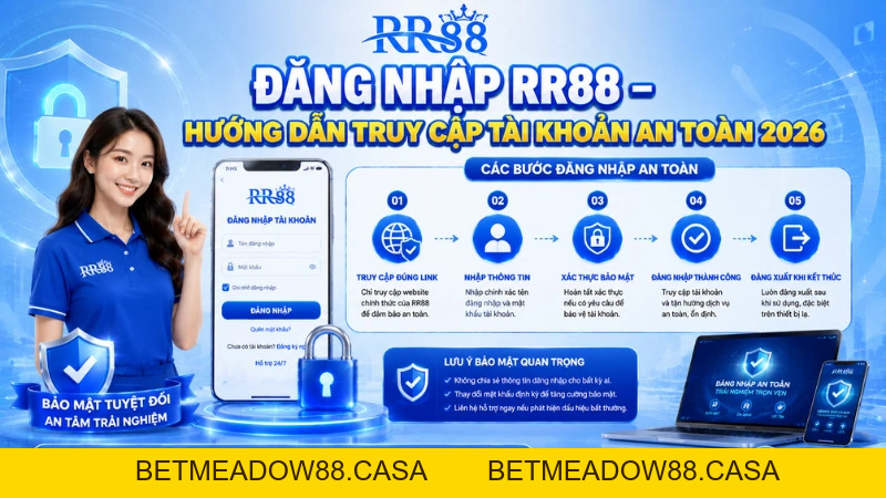 Đăng Nhập RR88 – Hướng Dẫn Truy Cập Tài Khoản - BETMEADOW88