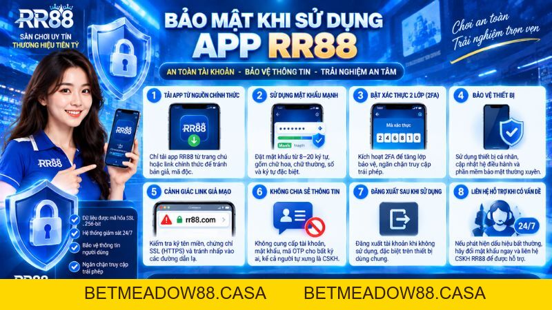 Tải App RR88 – Hướng Dẫn Kiểm Tra Ứng Dụng An Toàn 2026 - BETMEADOW88