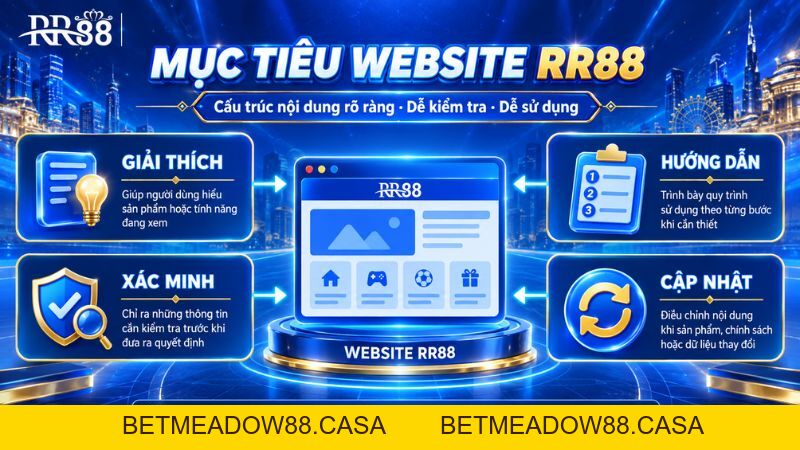 Giới Thiệu RR88 – Thông Tin Thương Hiệu & Hệ Thống - BETMEADOW88