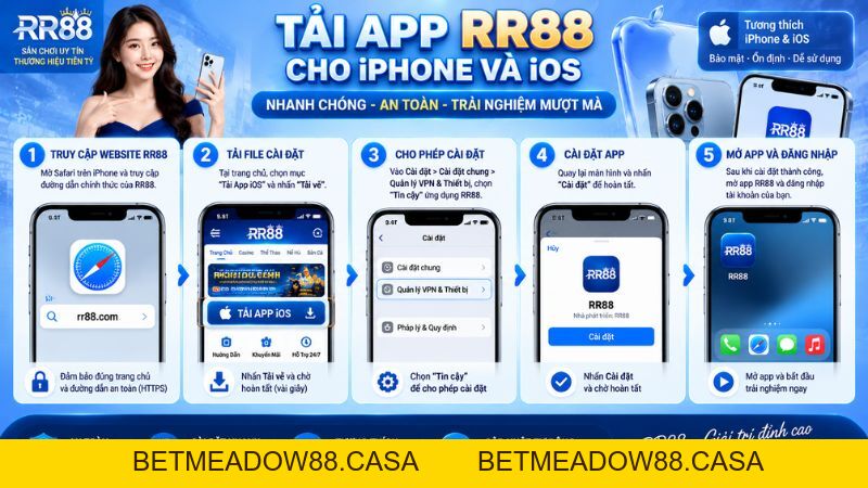 Tải App RR88 – Hướng Dẫn Kiểm Tra Ứng Dụng An Toàn 2026 - BETMEADOW88